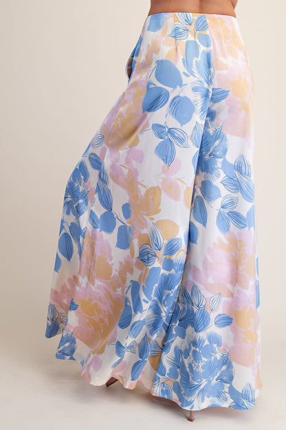 Floral A-line Palazzo Pants