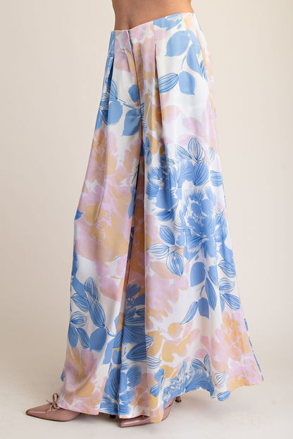 Floral A-line Palazzo Pants