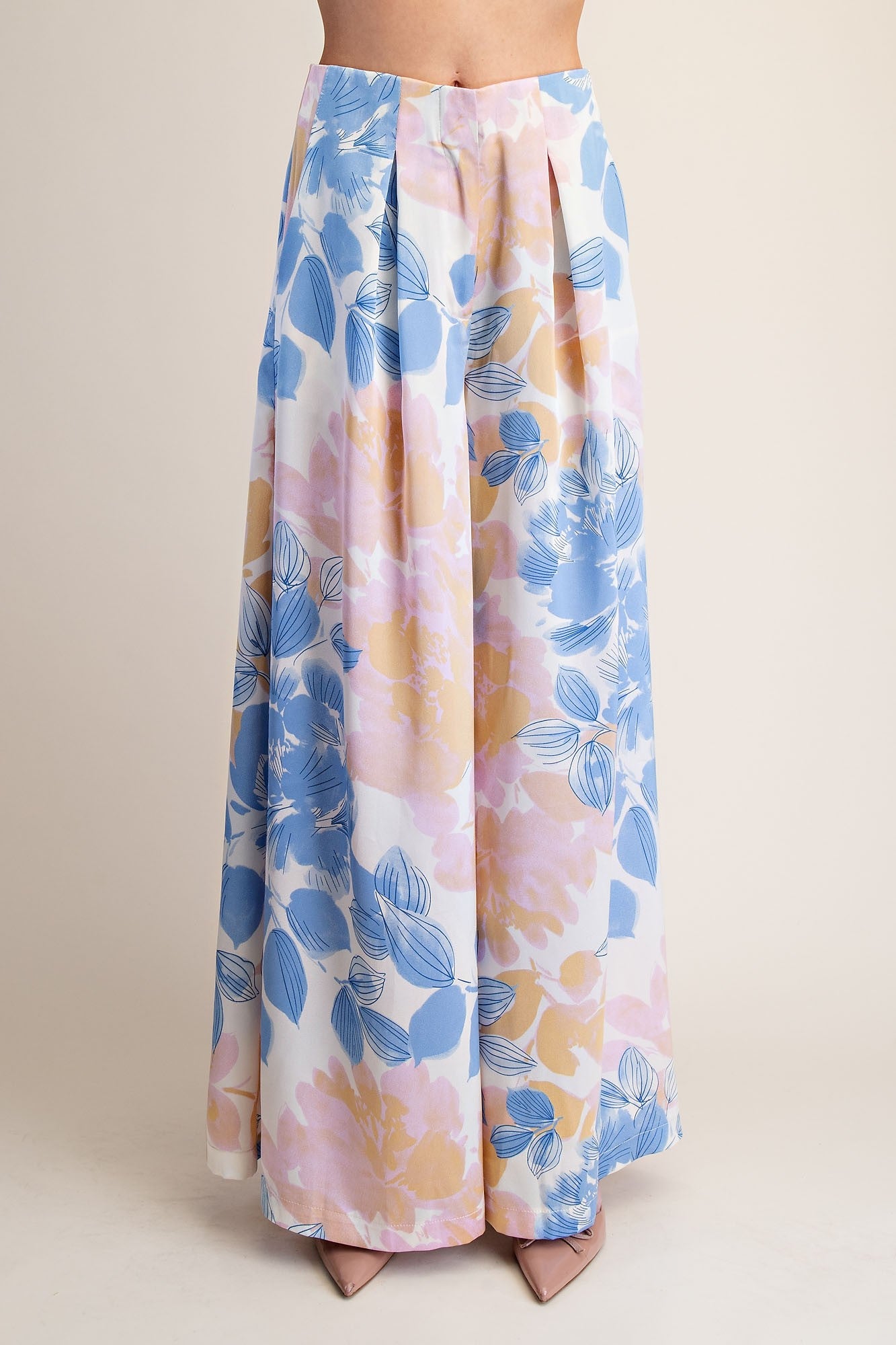 Floral A-line Palazzo Pants