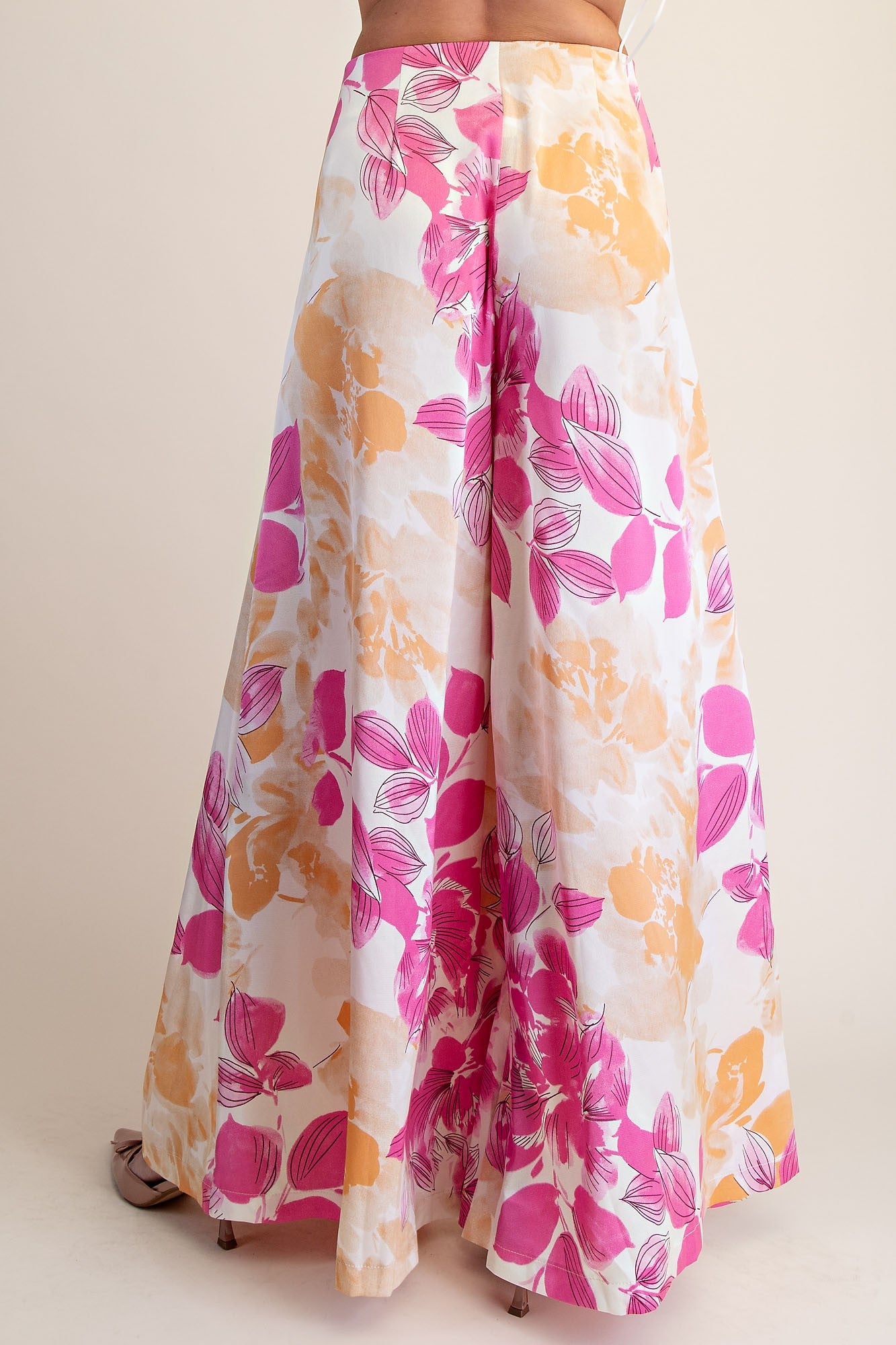 Floral A-line Palazzo Pants