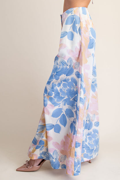 Floral A-line Palazzo Pants