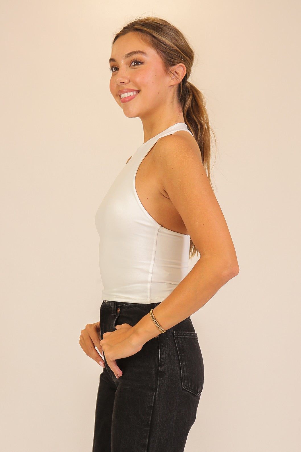 Chain Back Sleeveless Top