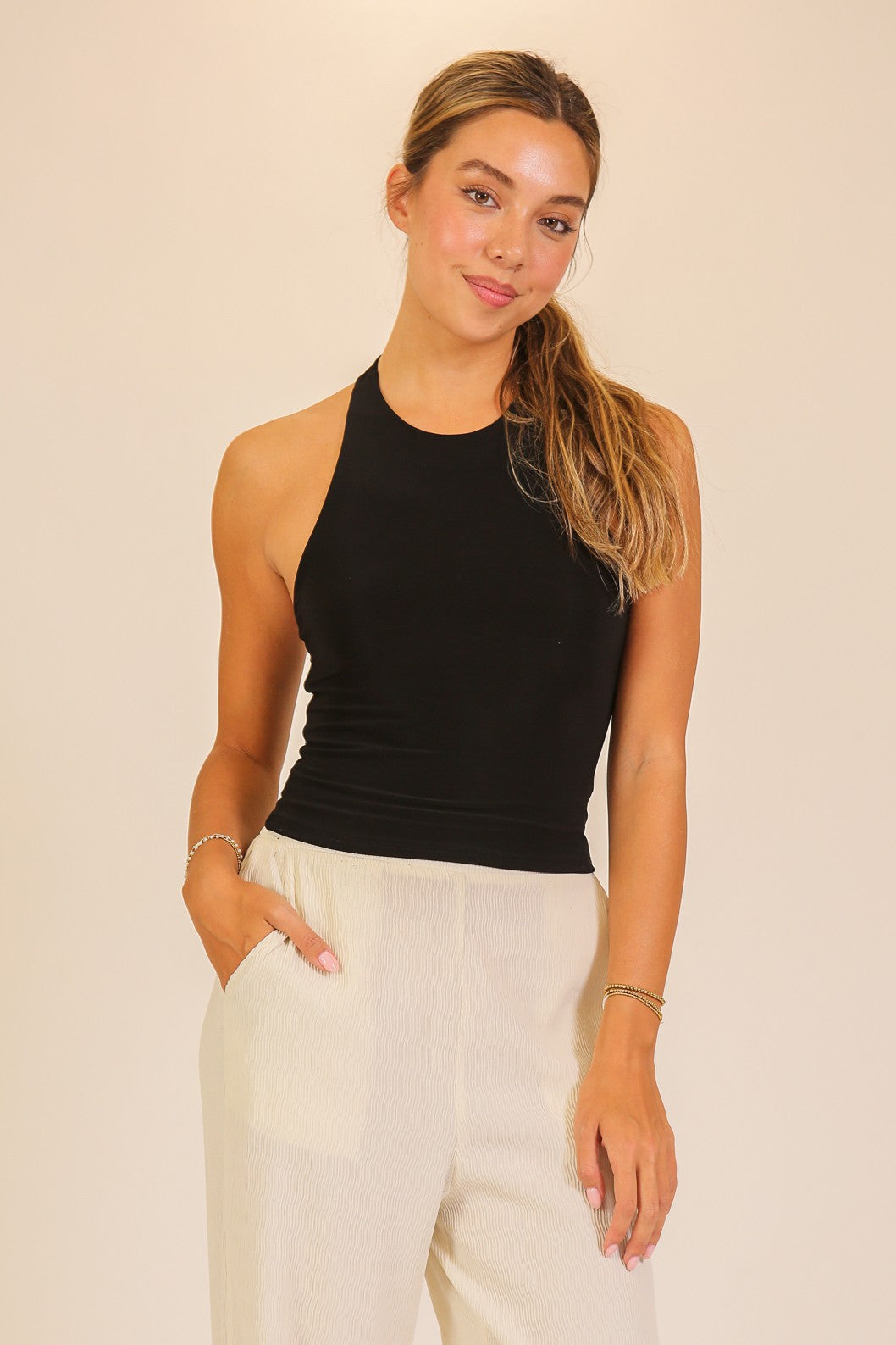 Chain Back Sleeveless Top
