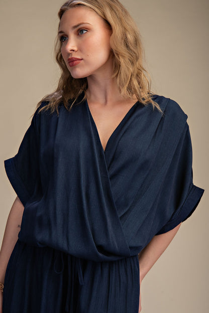 Surplice Dolman Sleeves Top