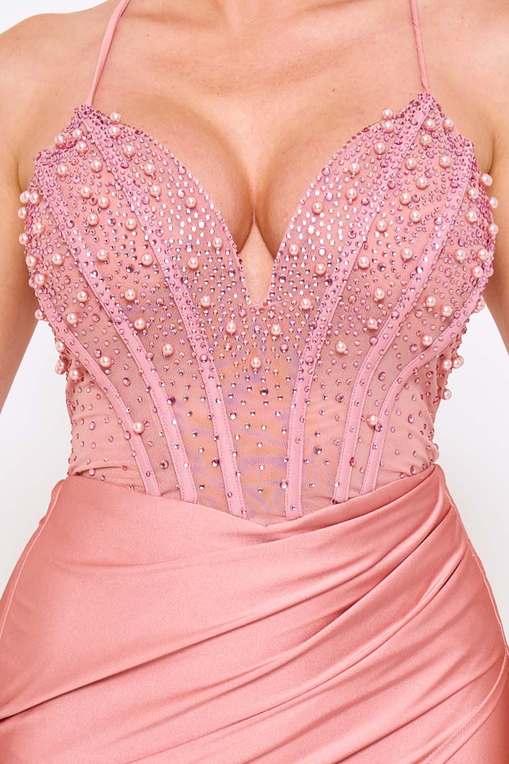 Pearl And Rhinestone Bead Dress