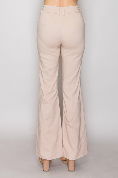 Stretch Flared Pants