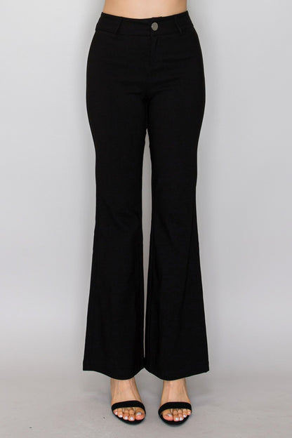 Stretch Flared Pants