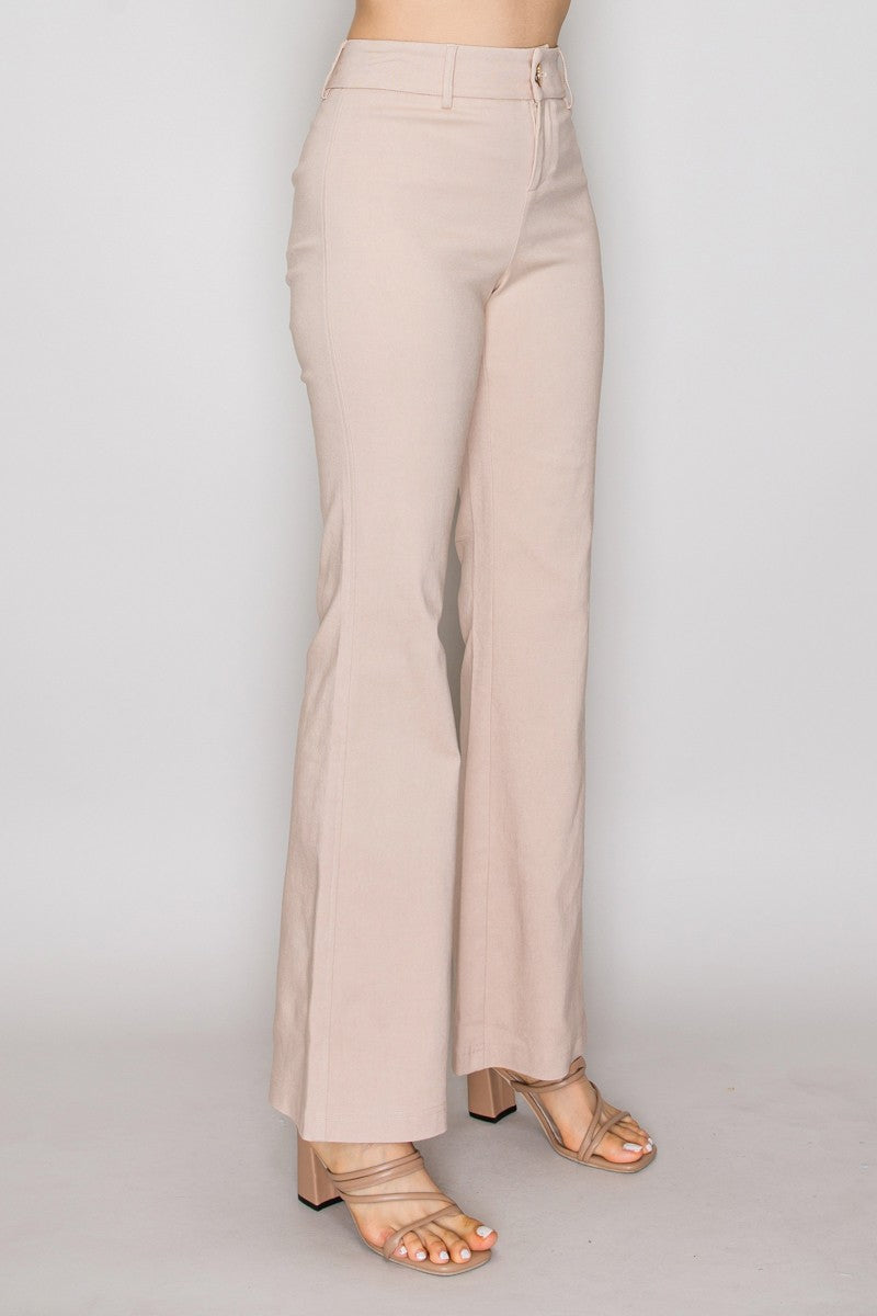 Stretch Flared Pants