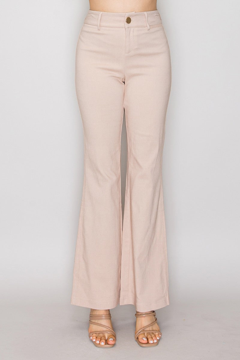 Stretch Flared Pants