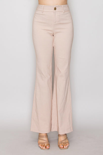 Stretch Flared Pants