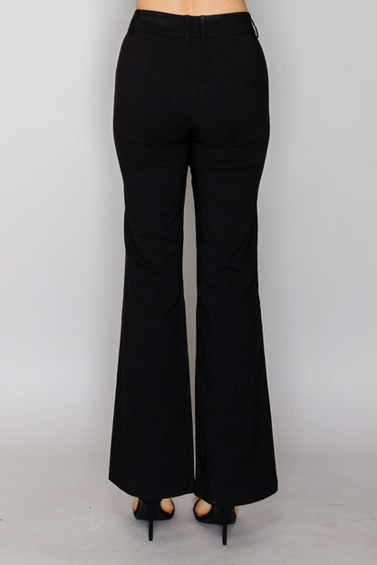 Stretch Flared Pants