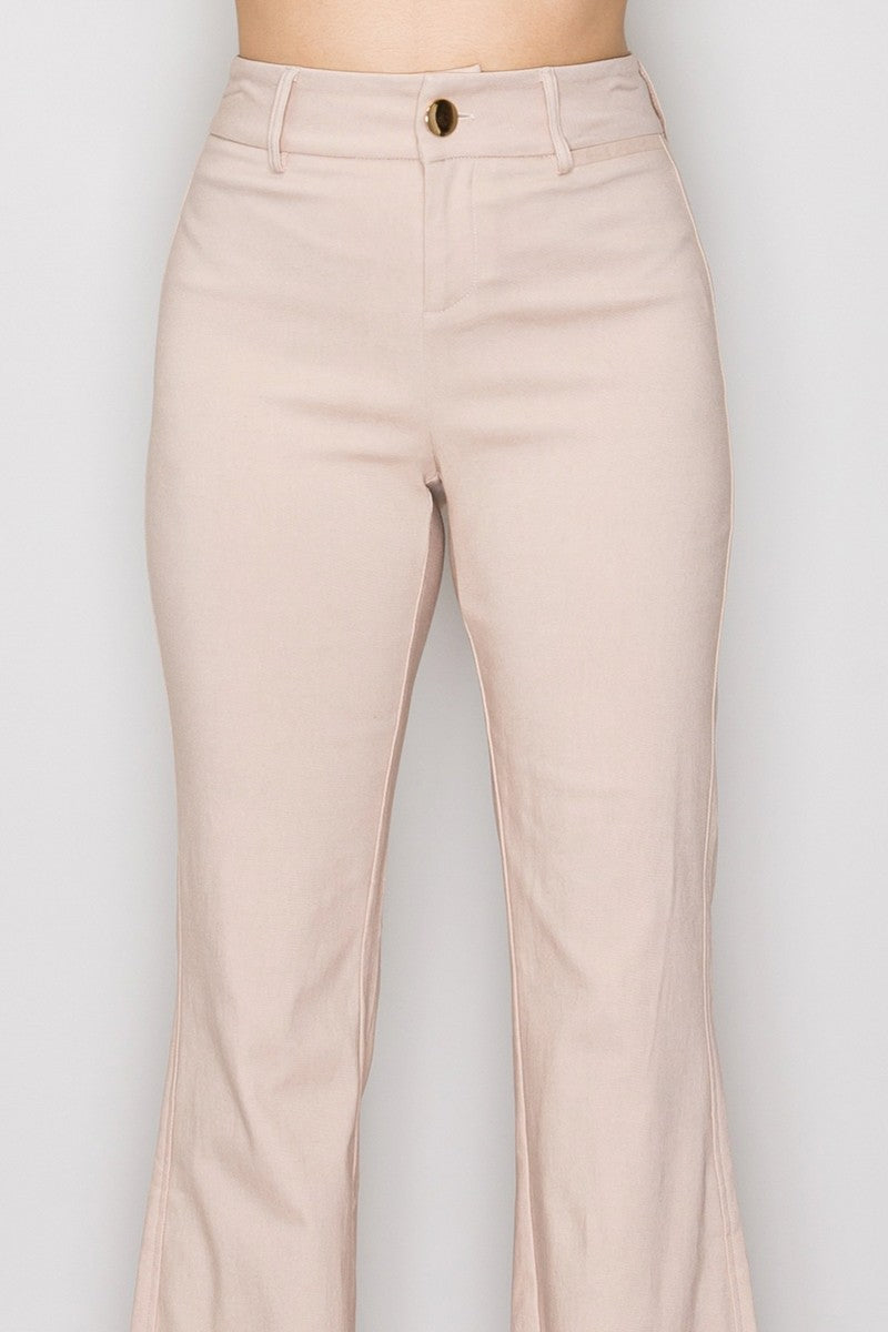 Stretch Flared Pants