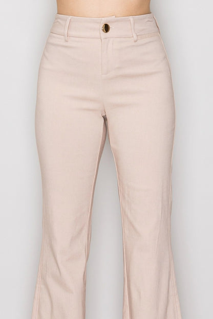 Stretch Flared Pants