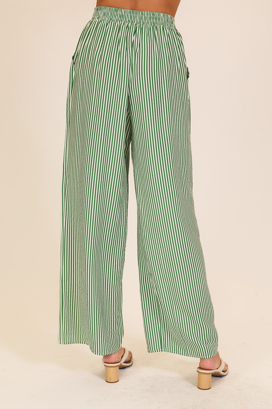 Striped Wide-leg Pants