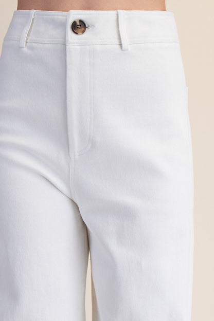 high waist wide leg pants