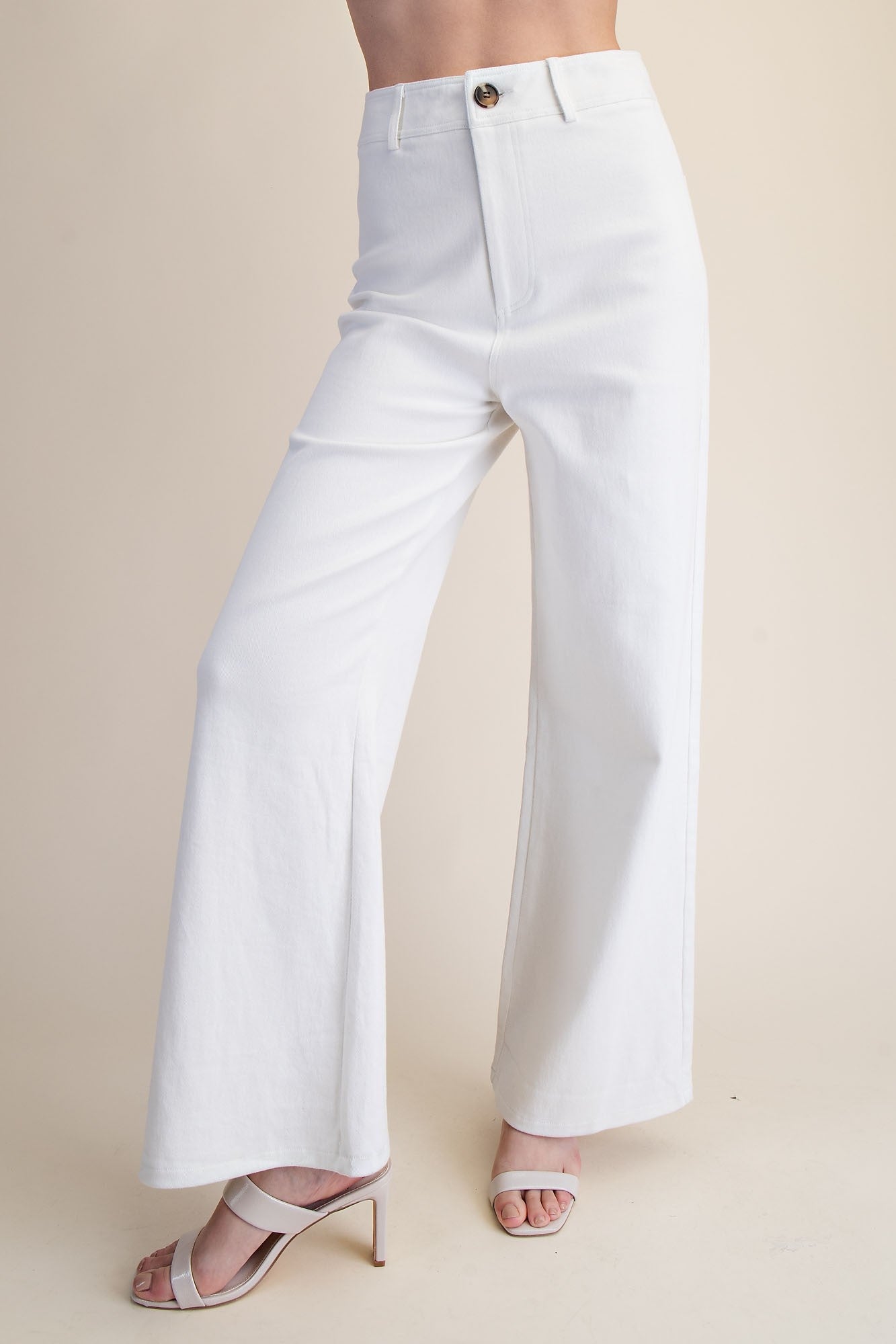 high waist wide leg pants