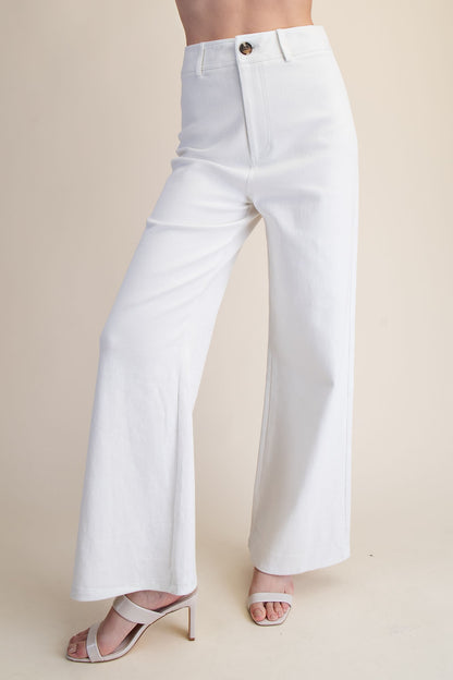 high waist wide leg pants