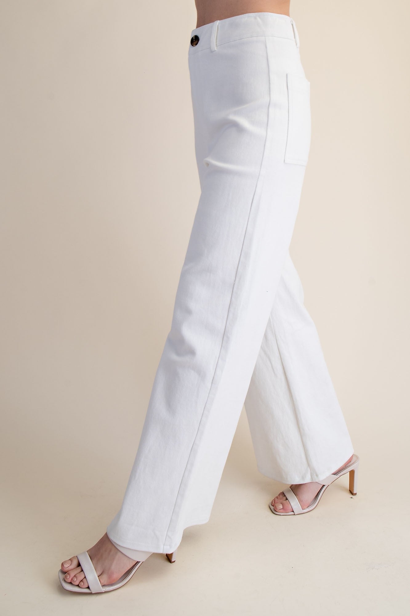 high waist wide leg pants