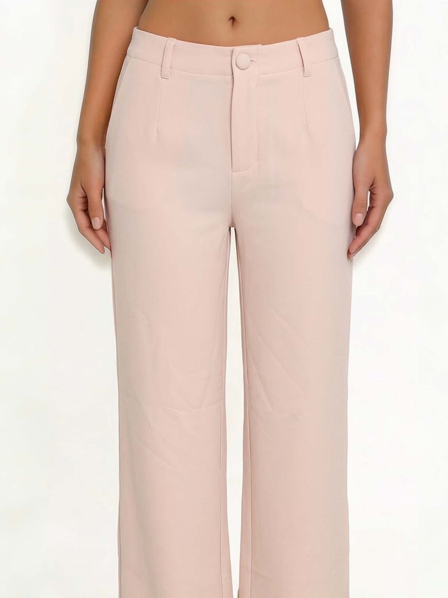 High Waist Twill Pants