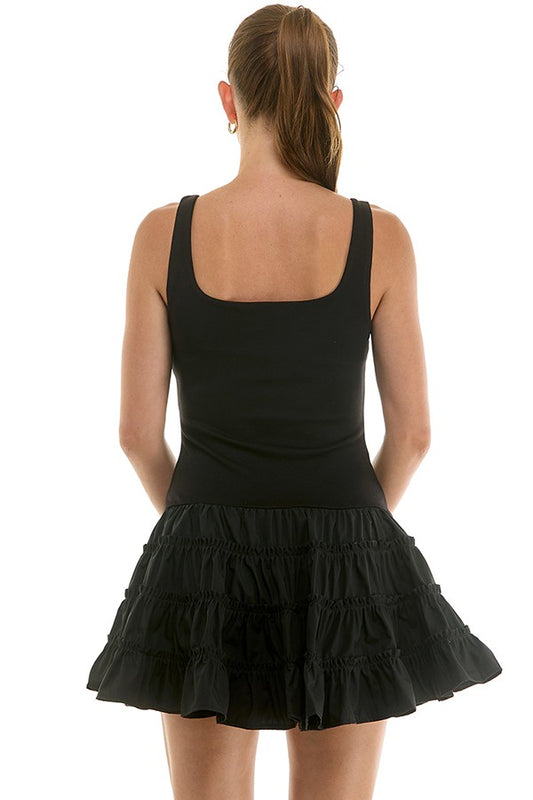 ruffle tiered tank dress