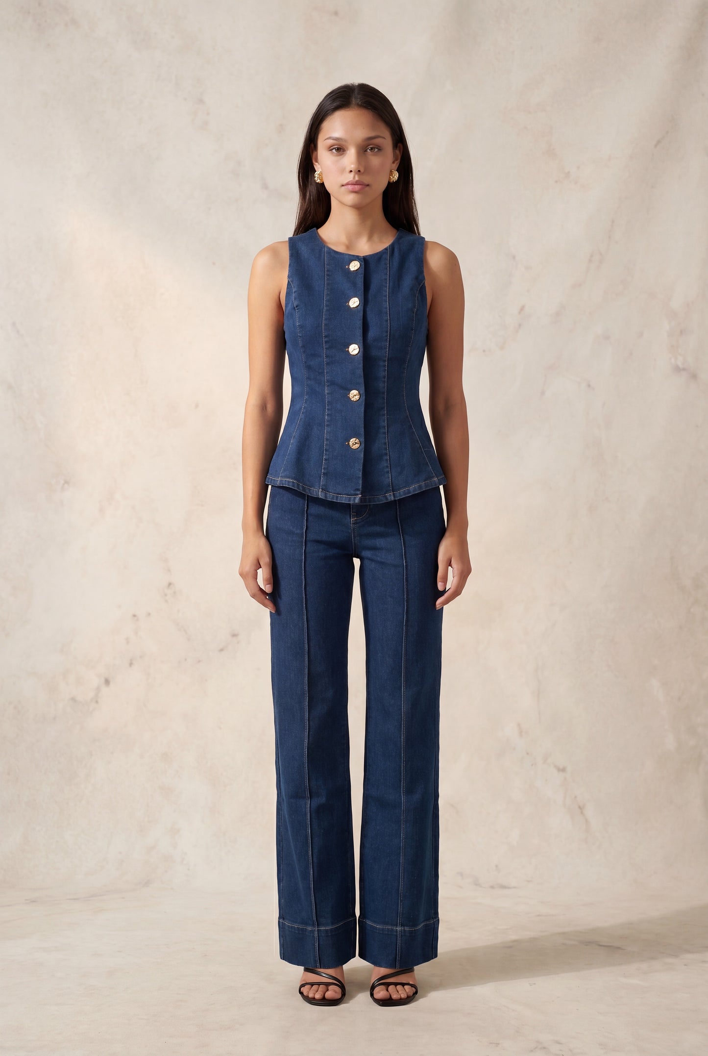 Trouser Flare Leg Jeans