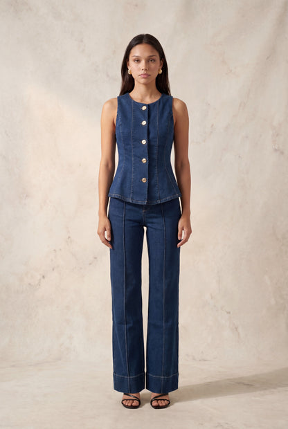 Trouser Flare Leg Jeans