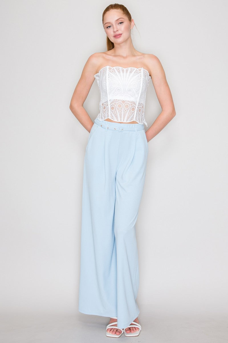 Crochet Lace Tube Corset Top