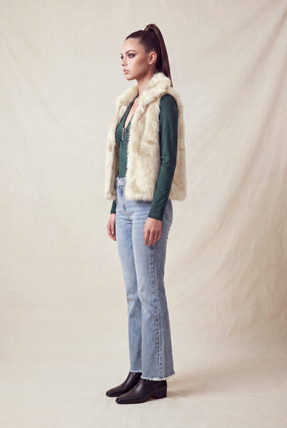 faux fur vest