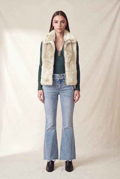 faux fur vest