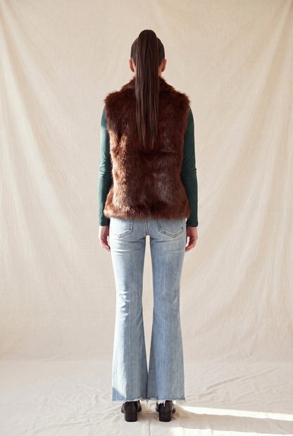faux fur vest