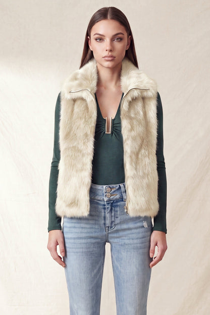 faux fur vest