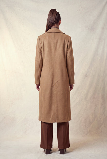 Longline Notch Double-breasted Coat