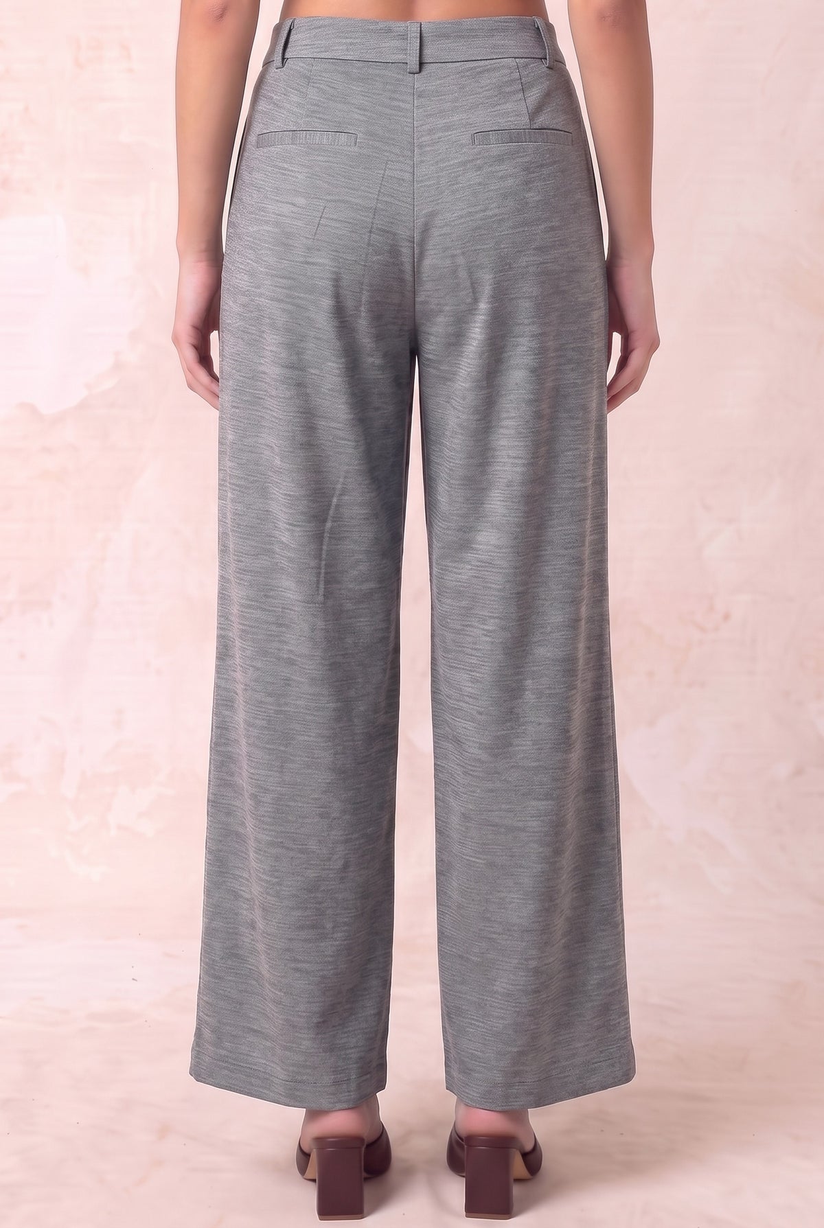 Double Pleat Wide Leg Pants