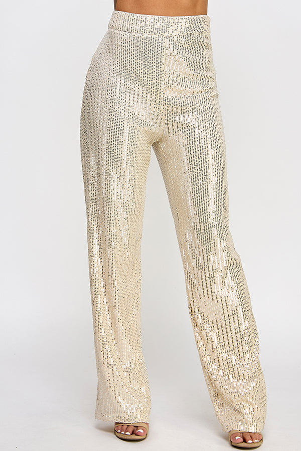 Metallic snake-print wide-leg pants in gold - Oseree | Mytheresa