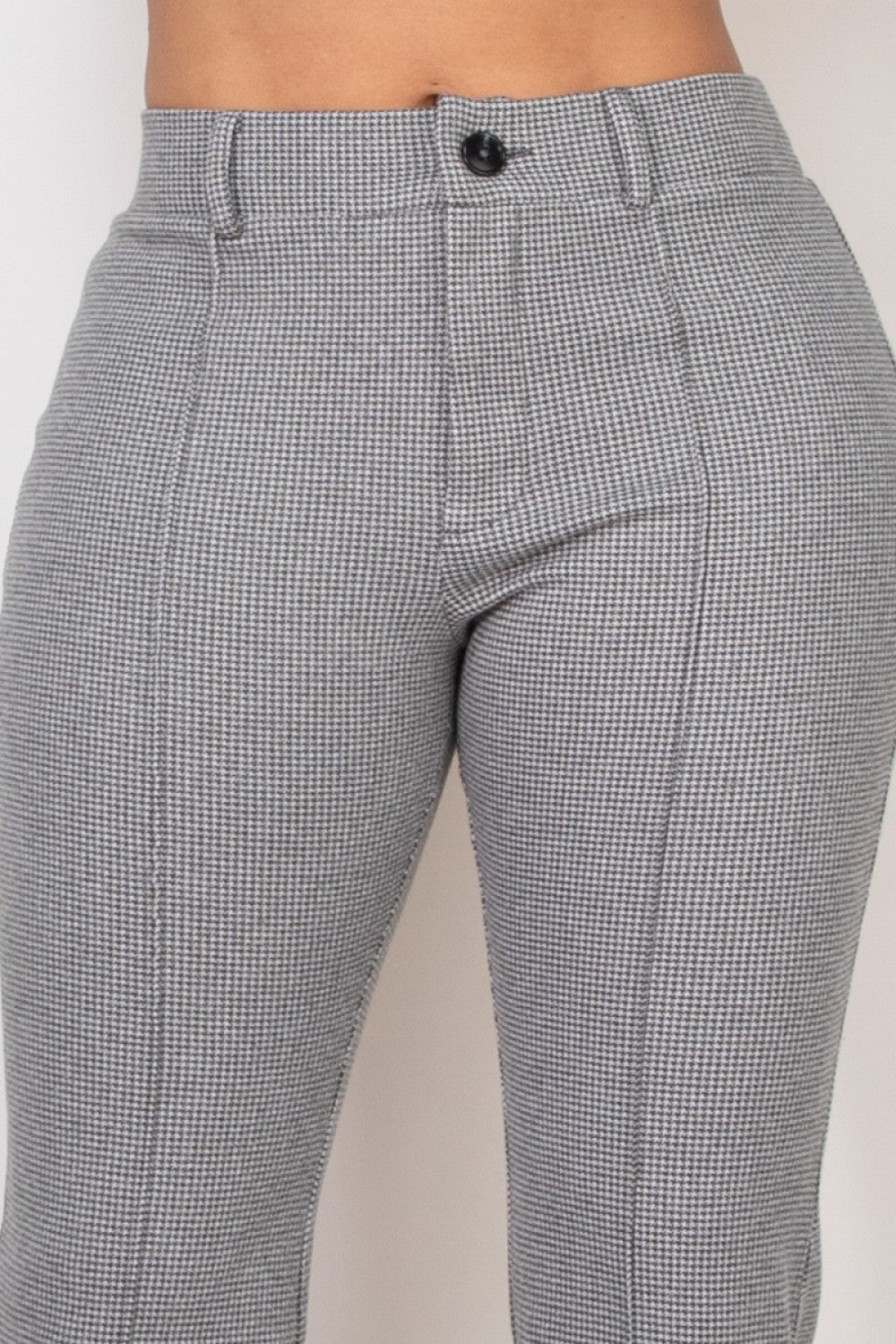 houndstooth bootcut pants