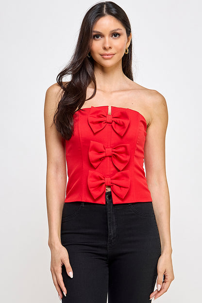 bow corset top