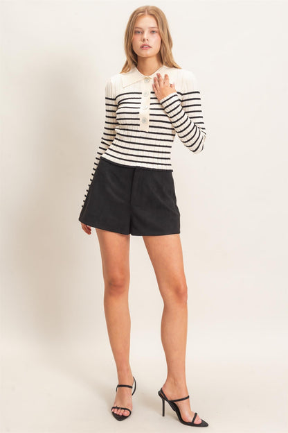 High Waist Suede Shorts