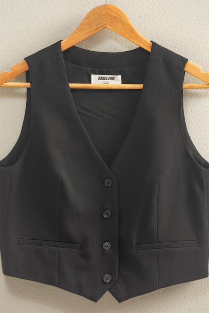 Tailored Button-down Vest