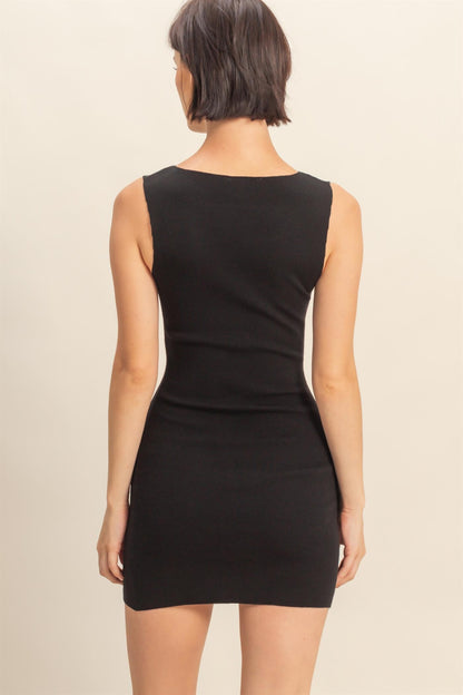 Sleeveless Bodycon Knit Mini Dress