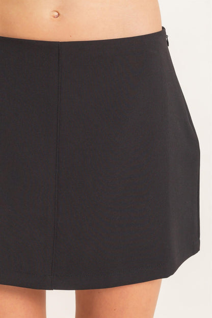 Stretch Knit Mini Skort