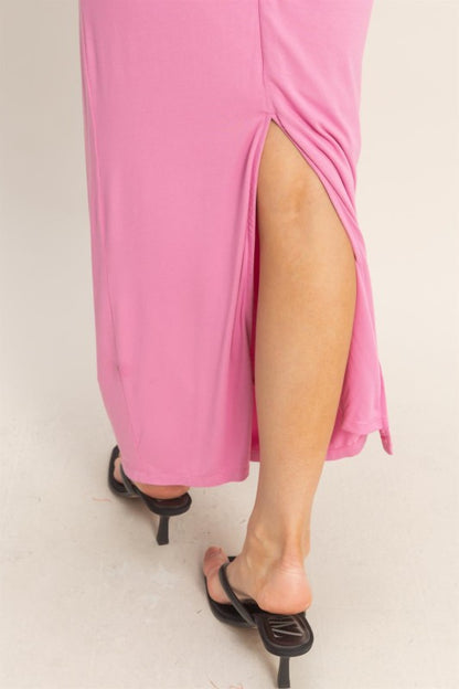 strapless maxi dress