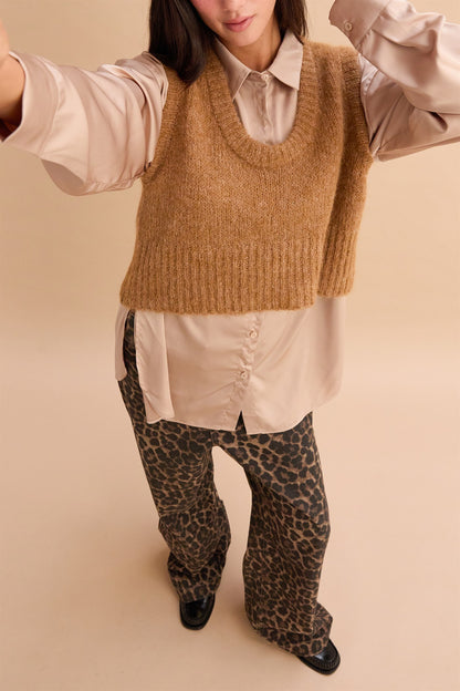 Long Sleeve Oversized Satin Shirt