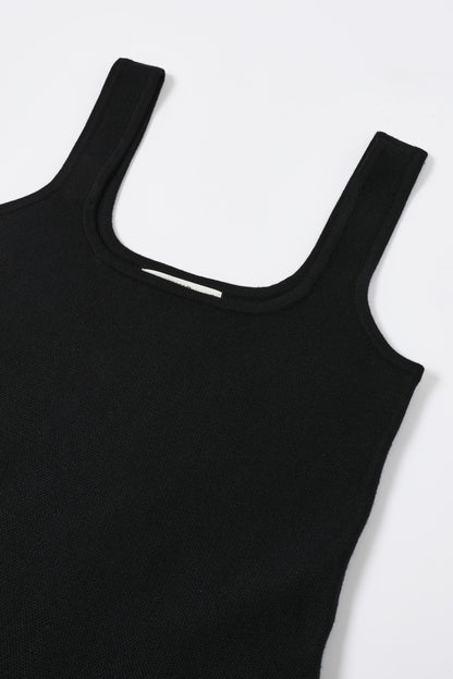 knit sleeveless fit & flare dress