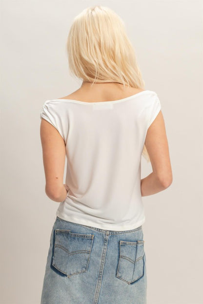 Cowl Neck Sleeveless Top