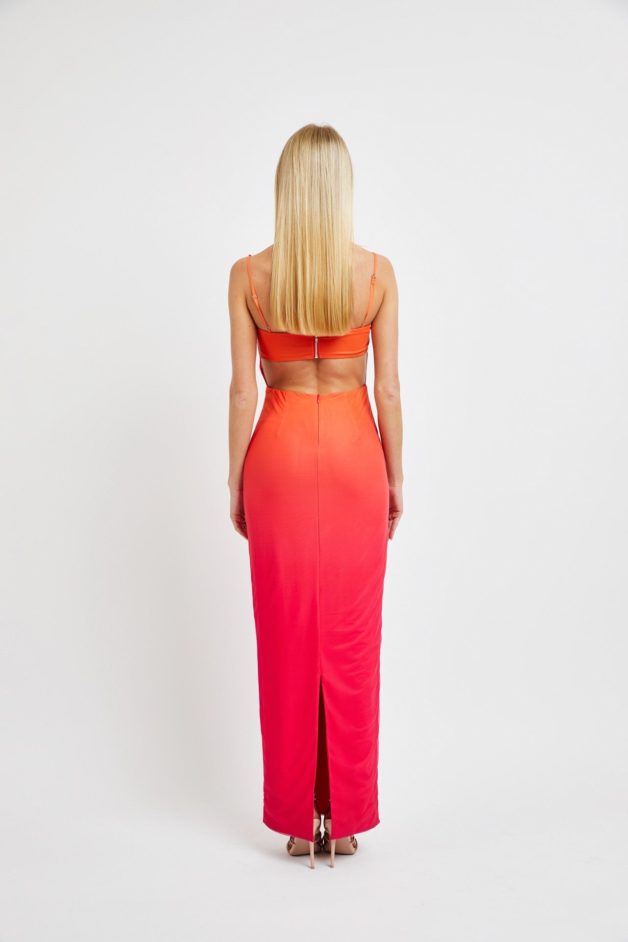 Mesh Ombre Maxi Dress