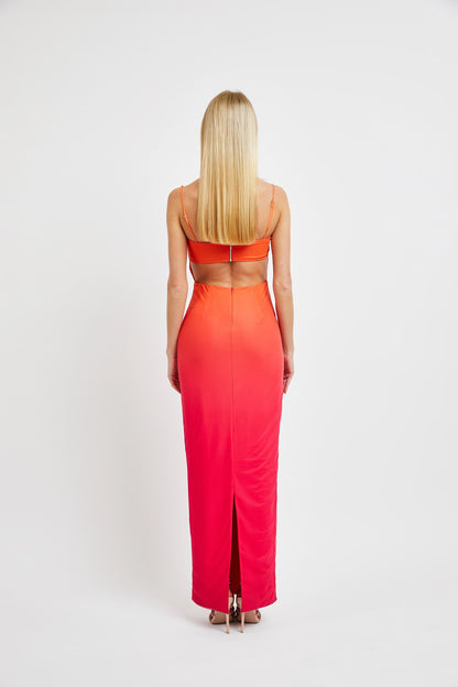 Mesh Ombre Maxi Dress