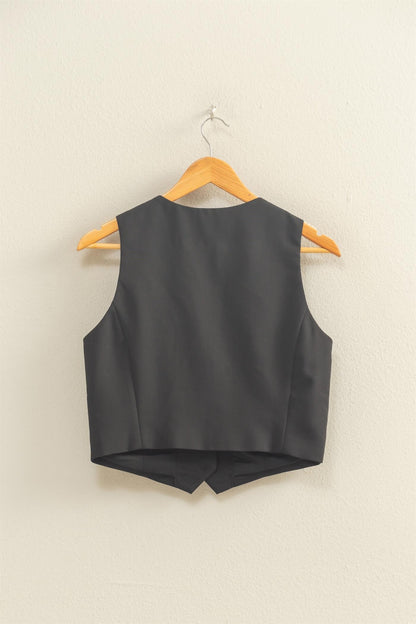 Tailored Button-down Vest