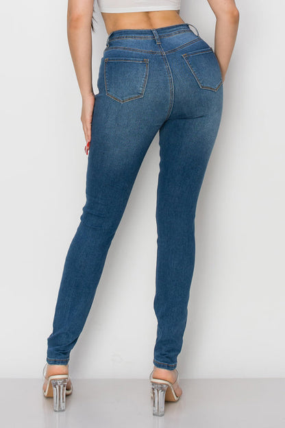 BO-304 stretch high waist skinny jeans