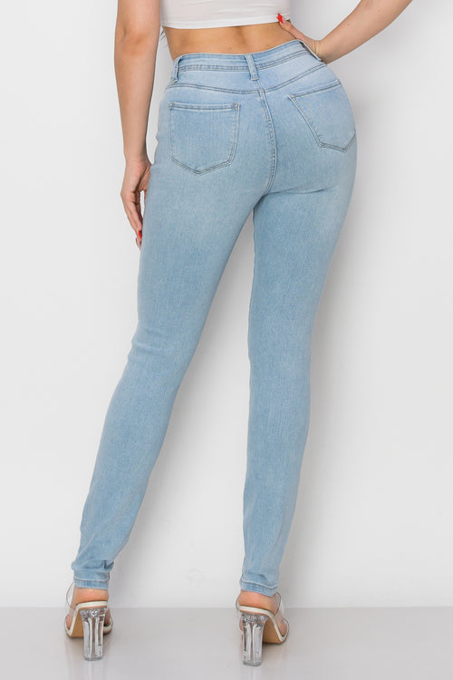 BO-306 stretch high waist skinny jeans