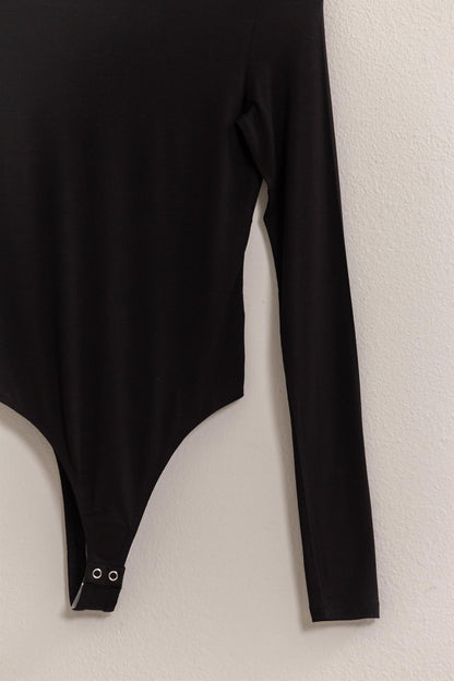 jersey long sleeve turtleneck bodysuit